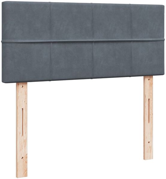 vidaXL Boxspringbett mit Matratze Dunkelgrau 120x200 cm Samt 3286283 Bild 8