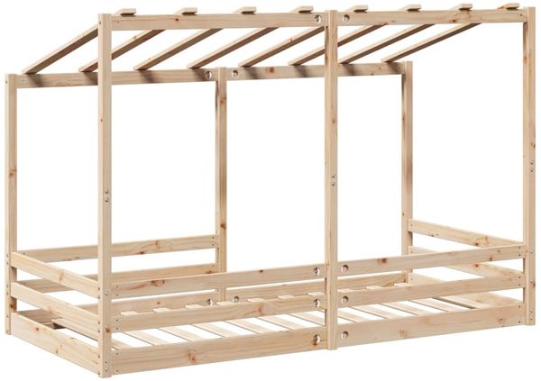 vidaXL Kinderbett mit Dach Weiß 80x200 cm Massivholz Kiefer 847004 Bild 6