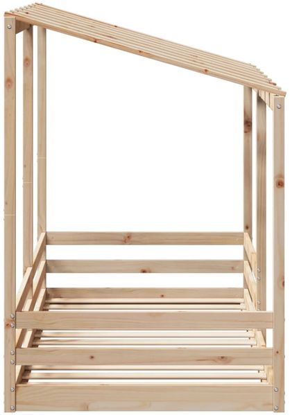 vidaXL Kinderbett mit Dach Weiß 80x200 cm Massivholz Kiefer 847004 Bild 5