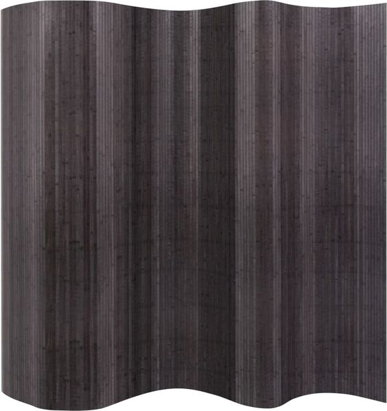 vidaXL Raumteiler Bambus Grau Breite 250 cm Höhe 165 cm 244611