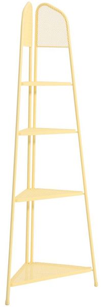 Eckregal EDKO - Stahl Gelb 180x48x48cm | Standregal Ecke Wohnzimmerregal Dekorregal