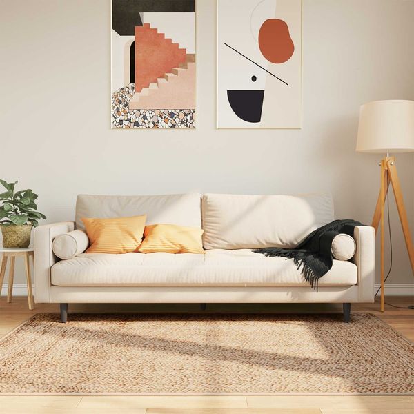 vidaXL Teppichläufer MARSA Gelb 120 x 170 cm Polyester und PVC 42023229