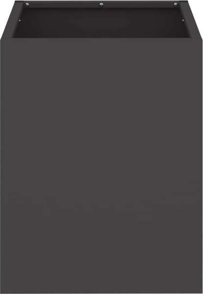 vidaXL Gartenblumentopf Schwarz 32 x 32 x 40 cm Kaltgewalzter Stahl 876343 Bild 4