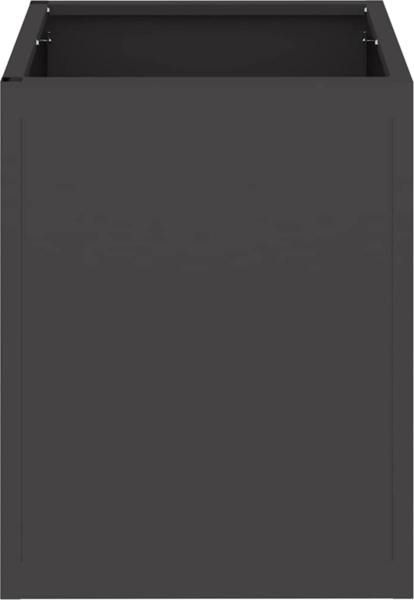 vidaXL Gartenblumentopf Schwarz 32 x 32 x 40 cm Kaltgewalzter Stahl 876343 Bild 5