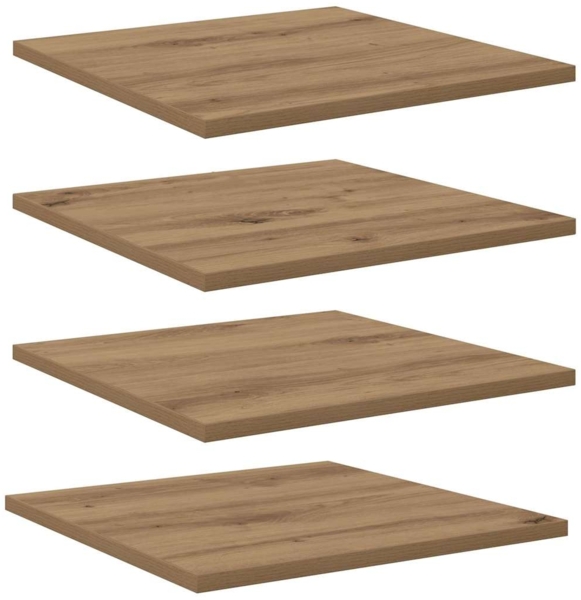vidaXL Regalbrett 4 pcs Braun 40 x 40 x 1,5 cm Holzwerkstoff 875049