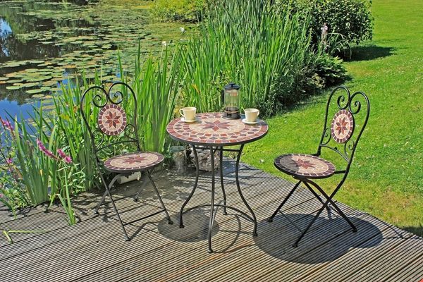 Garden Pleasure Balkonset 3tlg. Mosaik AMARILLO Mosaik