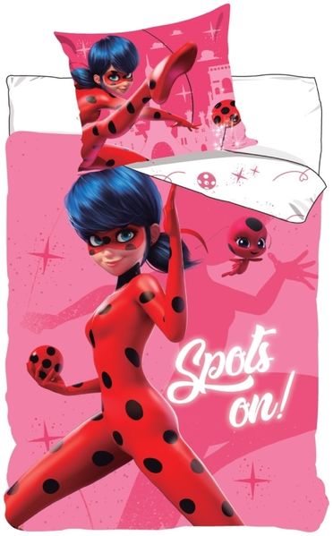 Miraculous Ladybug 'Spots on' Bettwäsche - 100 Prozent Baumwolle
