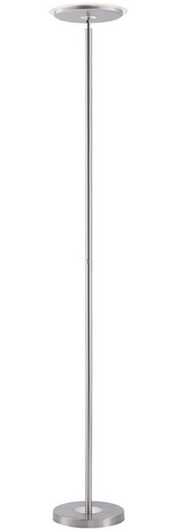 LED Deckenfluter, stahlfarben, Touchdimmer, Höhe 190 cm