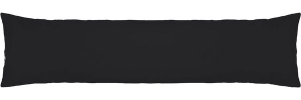 biberna 0077144 Kopfkissenbezug Feinjersey, gekämmte Baumwolle, superweich 2 x 40 x 140 cm, schwarz Bild 4