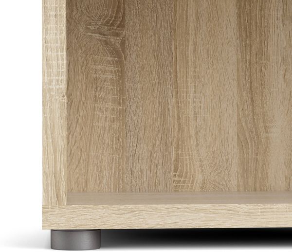 Dmora Bücherregal Apice, Büroregal, Mobiler Buchhalter, Bücherbrett, 89x40 h186 cm, Eiche Bild 7