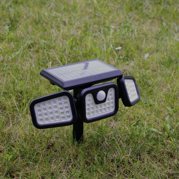 MediaShop LED Solarleuchte für Außen Panta TrioSolar Outdoor, Bewegungsmelder, Tageslichtsensor, LED fest integriert, Dreifach Solar-Power für mehr Sicherheit