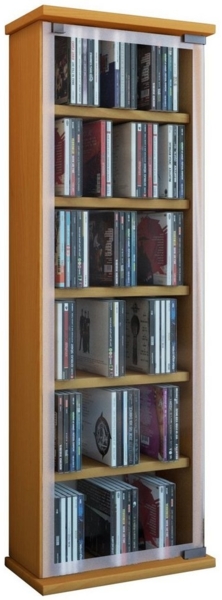 VCM CD / DVD Media Regal Classic 21023 Buche H. 92 x B. 31 x T. 18 cm