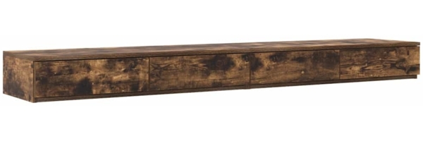 vidaXL Bettschubladen Geräucherte Eiche 180 x 36,5 x 16,5 cm 866983