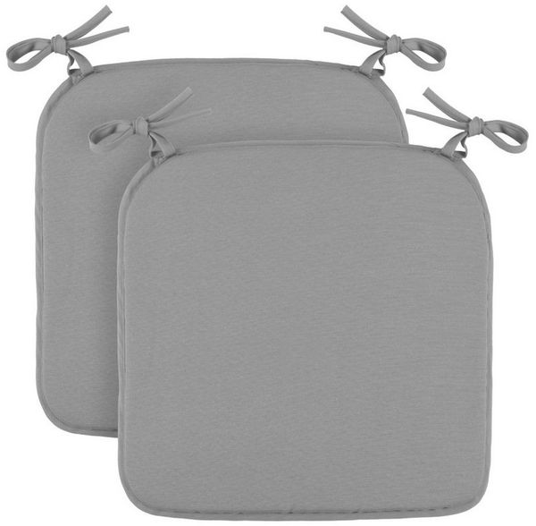 Bestlivings Stuhlkissen mit Haltebändern Canvas, 38x38cm, robust, Mischgewebe, Indoor & Outdoor