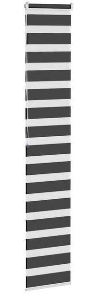 vidaXL Doppelrollo Schwarz 40x200 cm Stoffbreite 35,9 cm Polyester 4014249 Bild 4