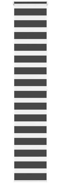 vidaXL Doppelrollo Schwarz 40x200 cm Stoffbreite 35,9 cm Polyester 4014249