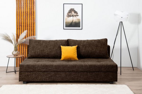 COLLECTION AB Schlafsofa DARIA inklusive Schlafunktion und Bettkasten, Schlafsofa,Bettfunktion,Bettkasten,inklusive Rückenkissen,Federkern