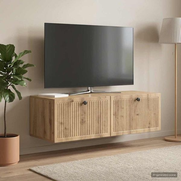vidaXL Wandmontierter TV-Schrank Artisan-Eiche 98 x 41 x 30 cm 898024