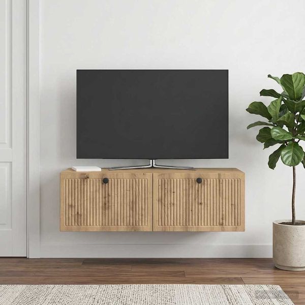 vidaXL Wandmontierter TV-Schrank Artisan-Eiche 98 x 41 x 30 cm 898024