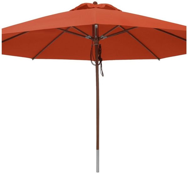anndora-sonnenschirm Sonnenschirm 4m rund Gartenschirm Marktschirm, wasserabweisende Oberflächen