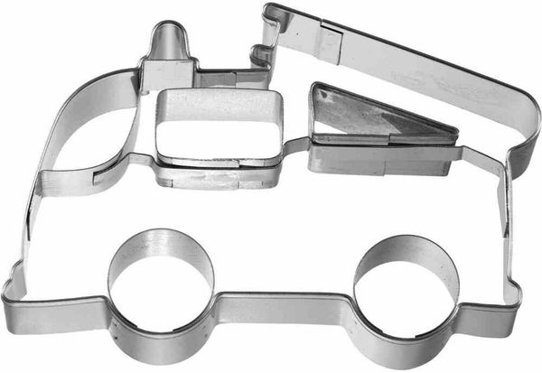 Birkmann Ausstechform Feuerwehrauto, Ausstecher, Plätzchenform, Keks, Plätzchen, Edelstahl, 9 cm, 197886