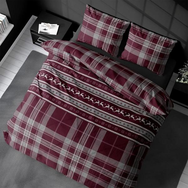 TRAUMSCHLAF Bettwäsche Noelle, Flanell, 2 teilig, Hochwertige Flanell Bettwäsche