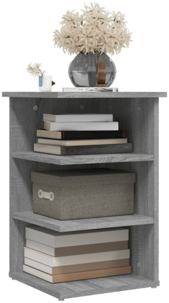 vidaXL Beistellregal Grau Sonoma 35x35x55 cm Holzwerkstoff 826367