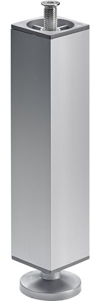Hettich Möbelfuß Ancona für schwere Tischplatten Aluminium Ø 60x100 mm