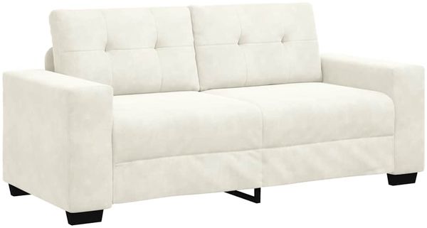 vidaXL Zweisitzer-Sofa Creme 180x77x82 cm Samt 4105130 Bild 2