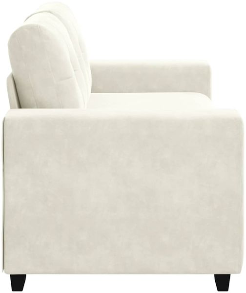 vidaXL Zweisitzer-Sofa Creme 180x77x82 cm Samt 4105130 Bild 5