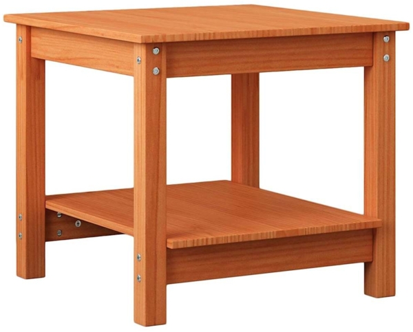 vidaXL Couchtisch Wachsbraun 50 x 50 x 45 cm Massivholz Kiefer 858232