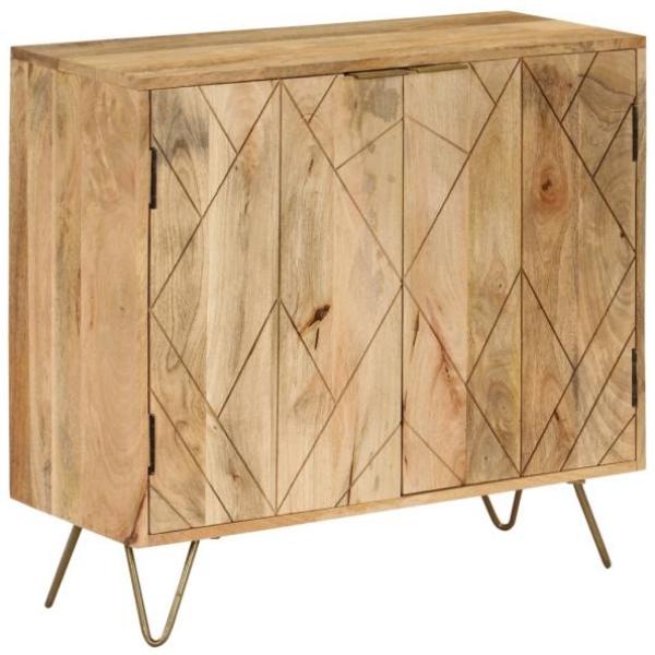 vidaXL Sideboard 80x30x75 cm Massivholz Mango 246155 Bild 1