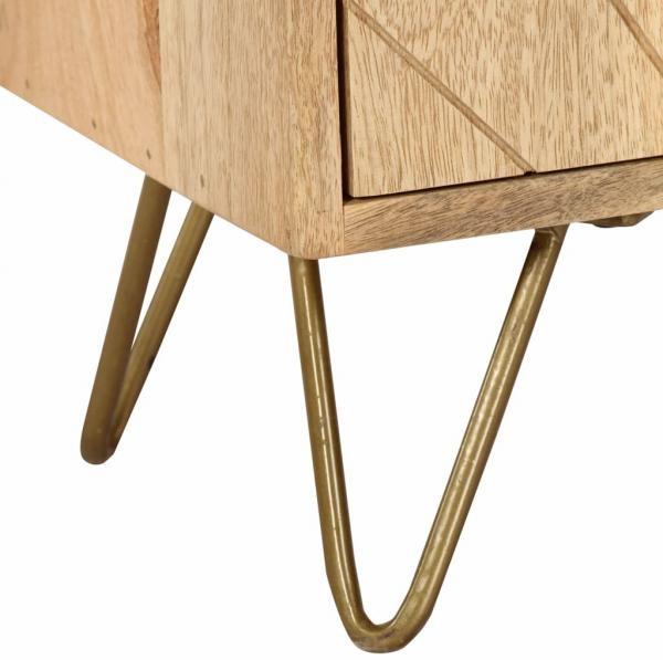 vidaXL Sideboard 80x30x75 cm Massivholz Mango 246155 Bild 12