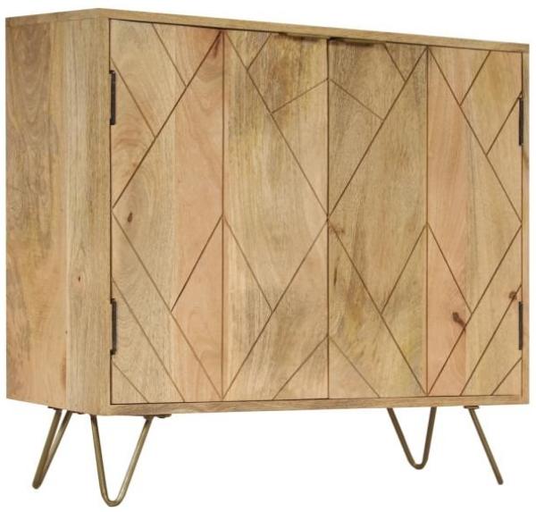 vidaXL Sideboard 80x30x75 cm Massivholz Mango 246155 Bild 5