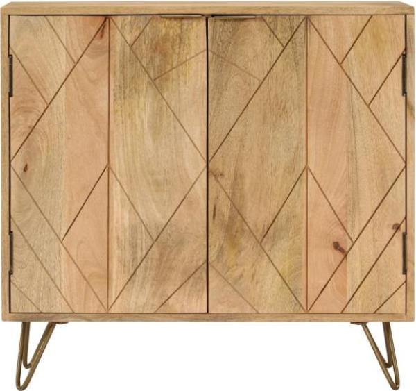 vidaXL Sideboard 80x30x75 cm Massivholz Mango 246155 Bild 4