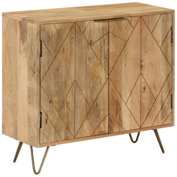 vidaXL Sideboard 80x30x75 cm Massivholz Mango 246155 Bild 3