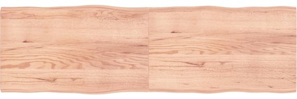 vidaXL Tischplatte 200x60x(2-4) cm Massivholz Behandelt Baumkante 363984