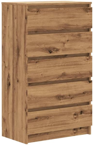 vidaXL Schubladenschrank Artisan-Eiche 60x36x103 cm Holzwerkstoff 855997