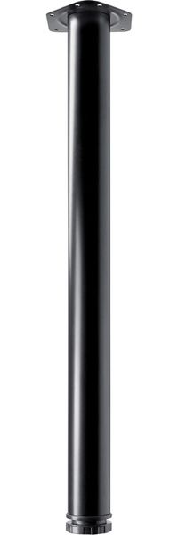 Hettich Tischbein Zela 6,0 x 70 cm Stahl schwarz - 1 Stück