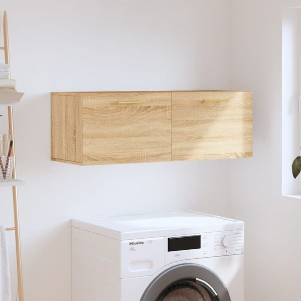 vidaXL Wandschrank Sonoma-Eiche 100x36,5x35 cm Holzwerkstoff 830119