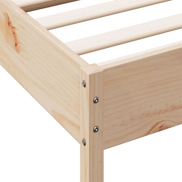 vidaXL Massivholzbett ohne Matratze 135x190 cm Kiefernholz 3328247 Bild 9