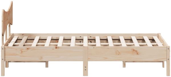 vidaXL Massivholzbett ohne Matratze 135x190 cm Kiefernholz 3328247 Bild 7