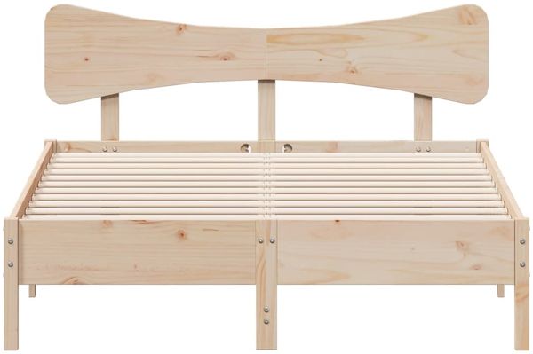 vidaXL Massivholzbett ohne Matratze 135x190 cm Kiefernholz 3328247 Bild 4