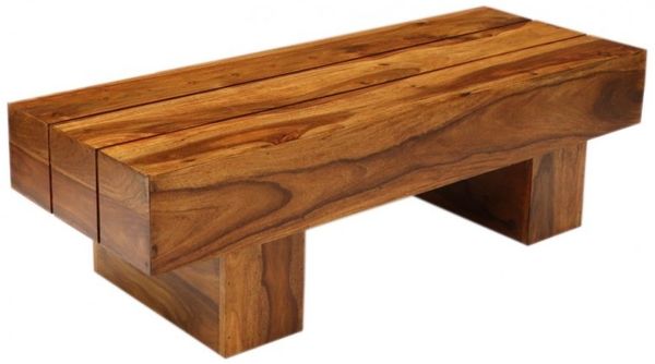 Couchtisch Gani 118x35x45 aus indischem Sheesham-Massivholz