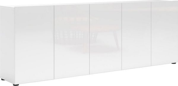 INOSIGN Sideboard Mister, Kommode, komplett Hochglanz lackiert, Breite (B/H): 225/80 cm