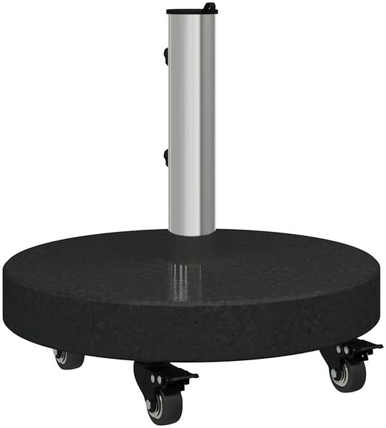 vidaXL Sonnenschirmständer 30kg Schwarz Granit und Edelstahl Rund 42006586 Bild 7