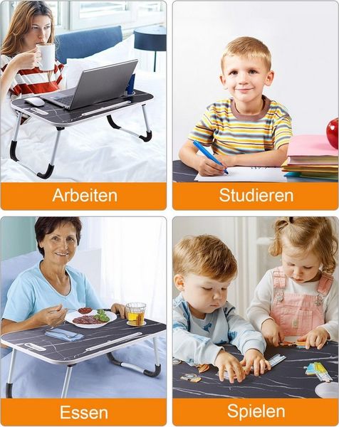 Youyijia Wickeltisch Laptoptisch Betttisch Laptopständer Bett-Schreibtisch Klappbar