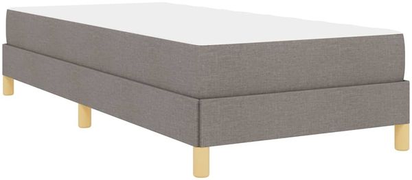 vidaXL Boxspringbett mit Matratze Taupe 100 x 200 cm Stoff 3398546 Bild 9