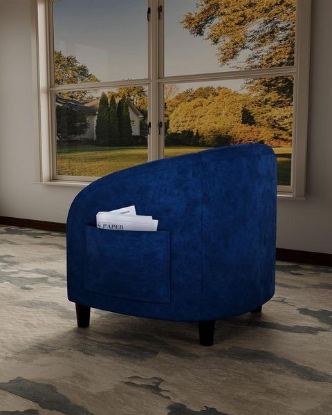 GarveeMore Sessel mit weich gepolstertem Sitz und stabilen Beinen für Wohnzimmer, Akzentstuhl,Fassstuhl,Bouclé-Sessel,Sherpa-Sessel,63x68x71cm