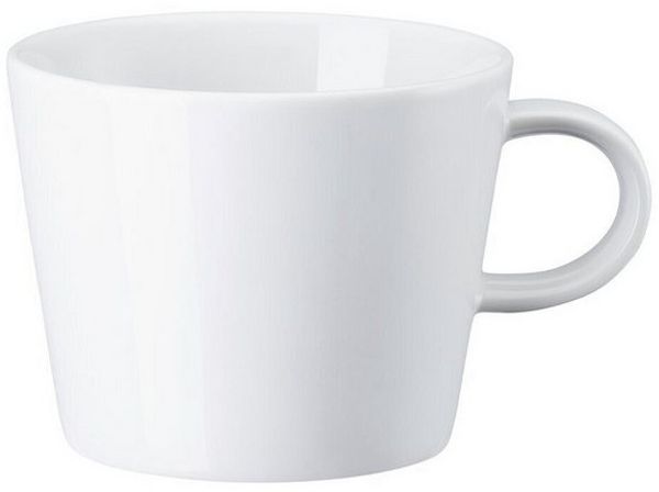 Arzberg Cucina Café-au-lait Tasse, Obertasse, Kaffeetasse, Milchkaffeetasse, Kaffeebecher, Kaffee Becher, Bianca, Porzellan, 420 ml, 42116-800001-14852